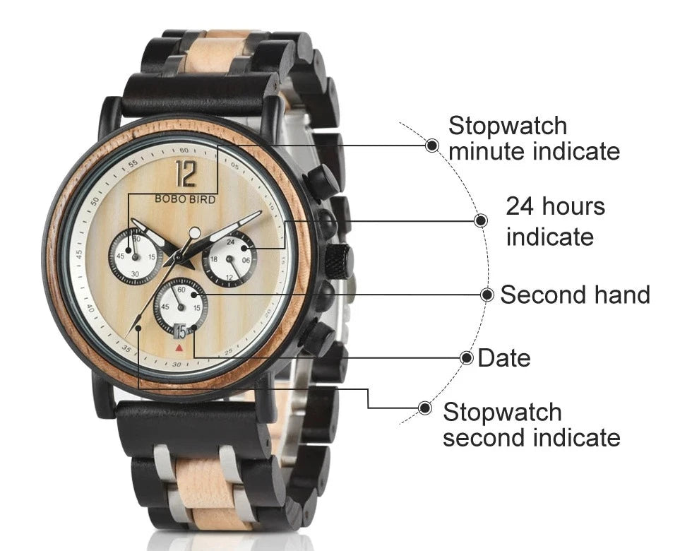 Military  Wooden Watch for Men