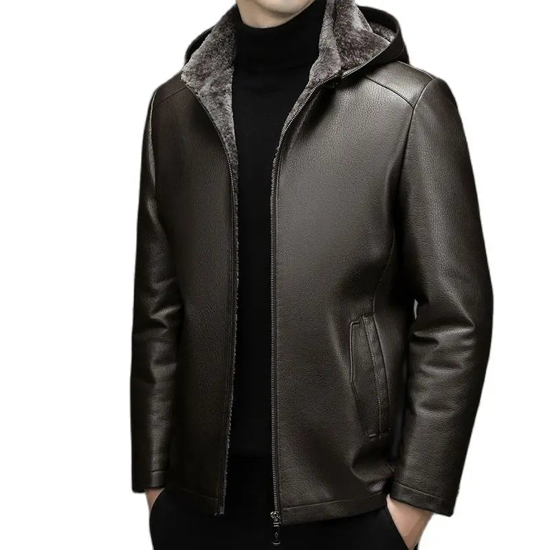 Men Thick Plush Warm Coat