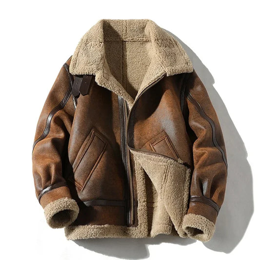 Men's  Leather Jacket High-end