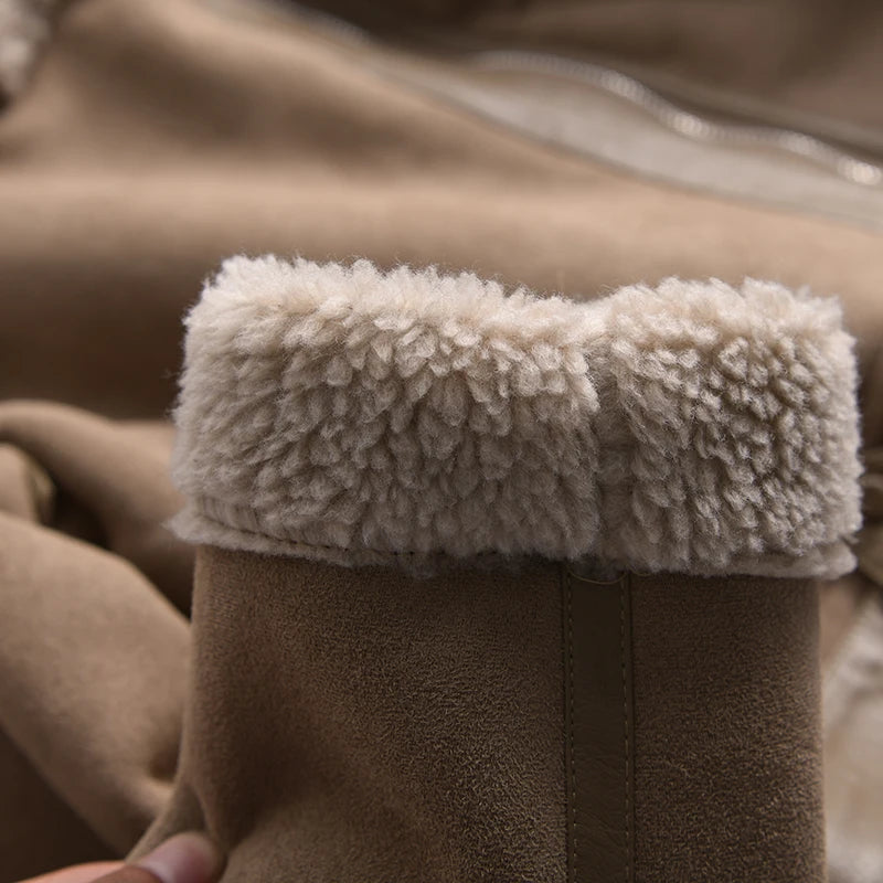 Women Warm Winter Suede