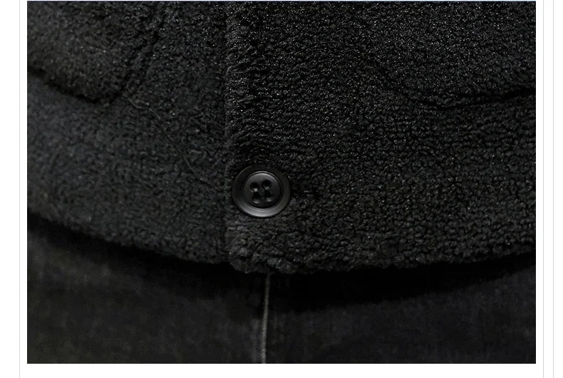 Men's Winter Warm Wool Jacket Men's Granular Wool