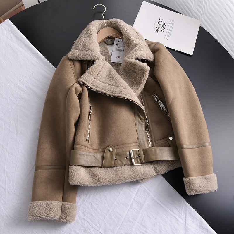 Women Warm Winter Suede