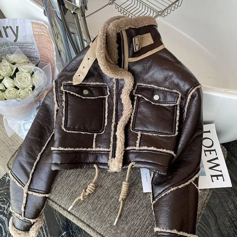 Motorcycle Faux Leather jacket