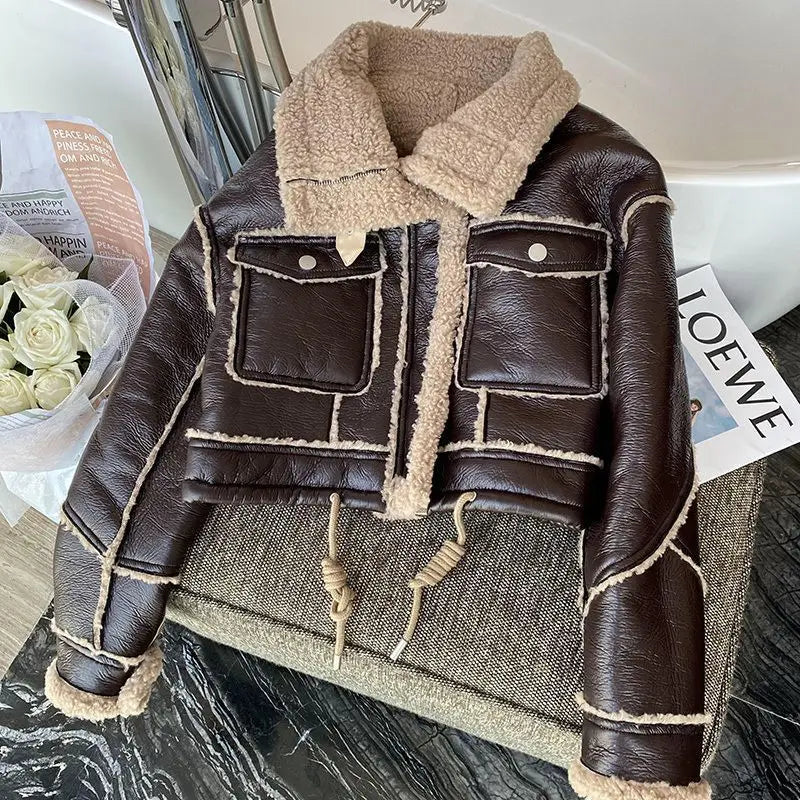 Motorcycle Faux Leather jacket