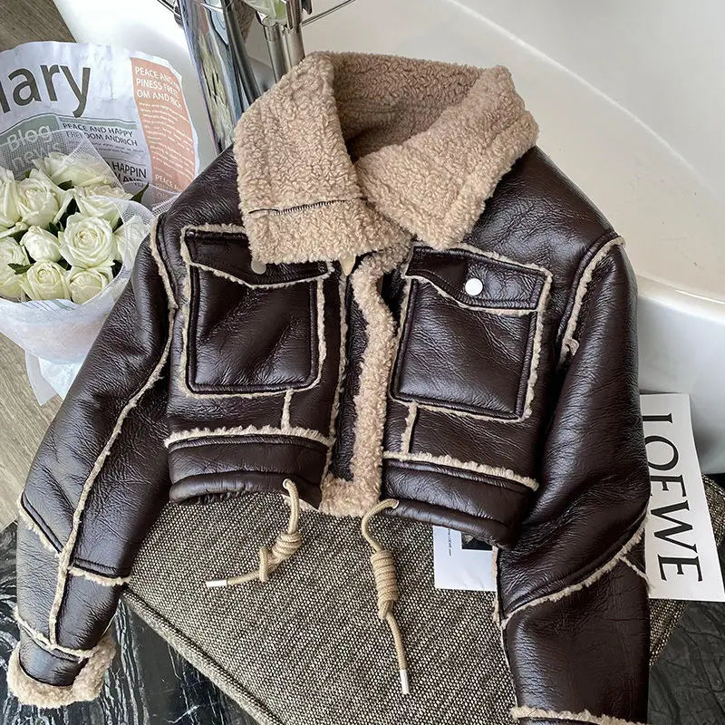 Motorcycle Faux Leather jacket