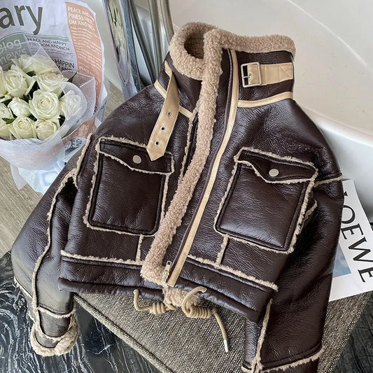 Motorcycle Faux Leather jacket